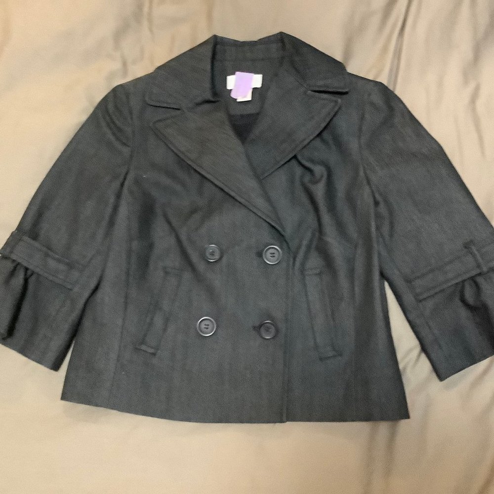 Ann Taylor Gray Denim Jacket
